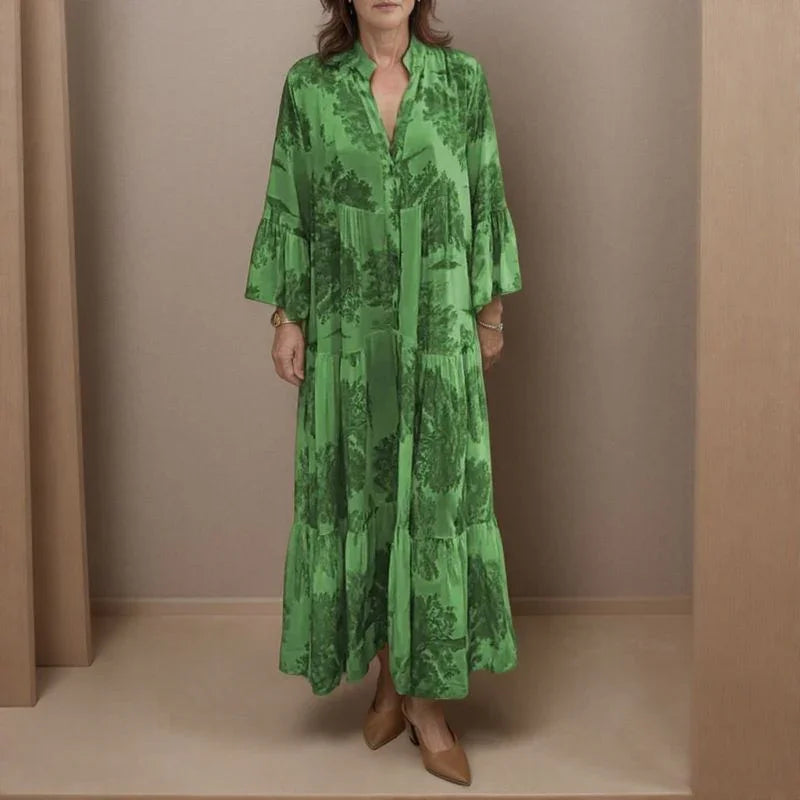 Vestido Romanza™ em Viscose de Caimento Perfeito / O Charme e a Leveza que Transformam Seu Look!