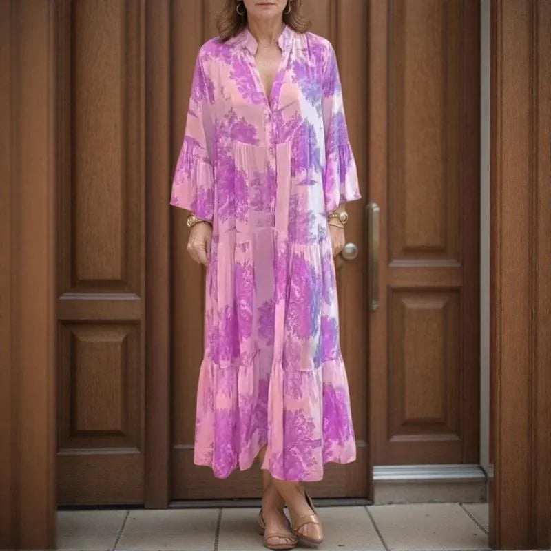 Vestido Romanza™ em Viscose de Caimento Perfeito / O Charme e a Leveza que Transformam Seu Look!