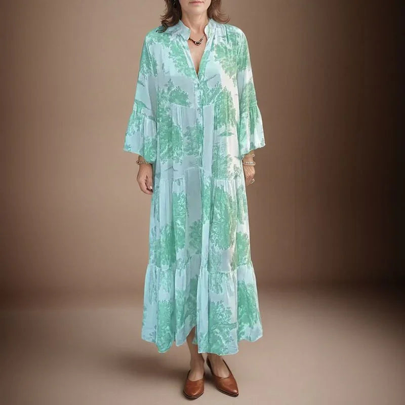 Vestido Romanza™ em Viscose de Caimento Perfeito / O Charme e a Leveza que Transformam Seu Look!