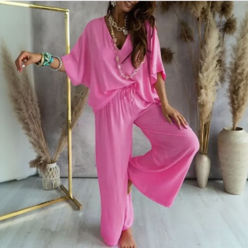 Conjunto Aveline™ em Viscose Acetinada com Toque Sedoso / Elegância Leve para a Mulher que Vive com Charme Natural!