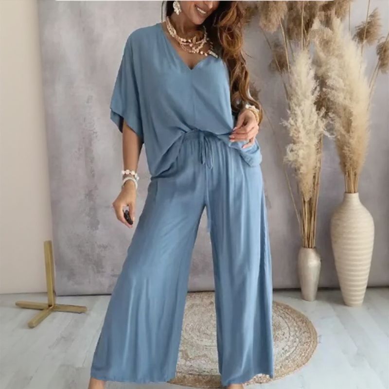 Conjunto Aveline™ em Viscose Acetinada com Toque Sedoso / Elegância Leve para a Mulher que Vive com Charme Natural!