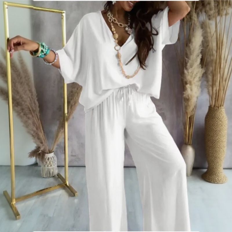 Conjunto Aveline™ em Viscose Acetinada com Toque Sedoso / Elegância Leve para a Mulher que Vive com Charme Natural!