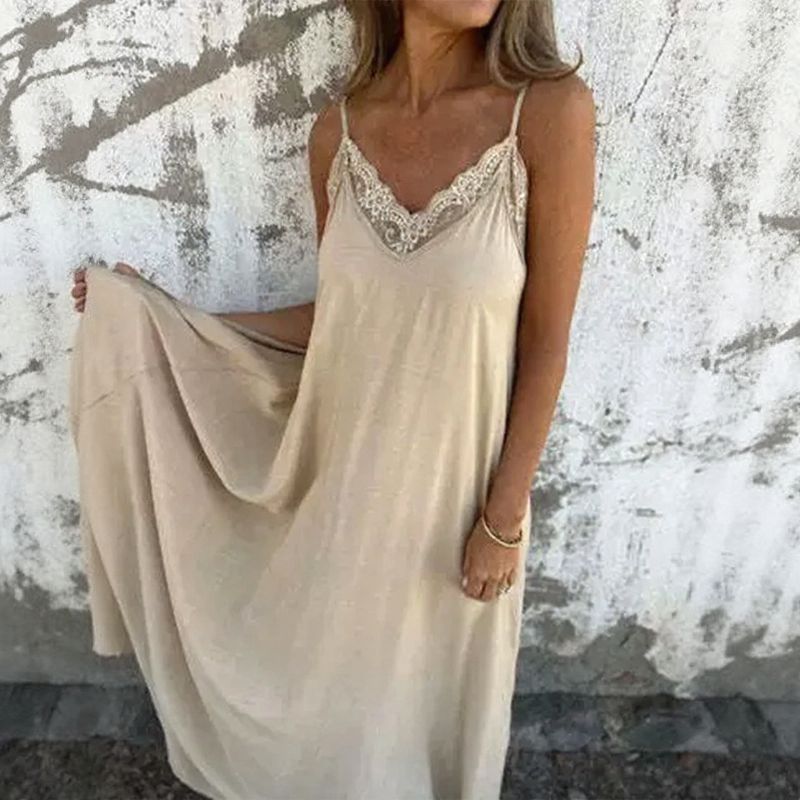 Vestido Magali™ em Viscose com Acabamento em Renda / Leveza absoluta com caimento que valoriza o corpo!