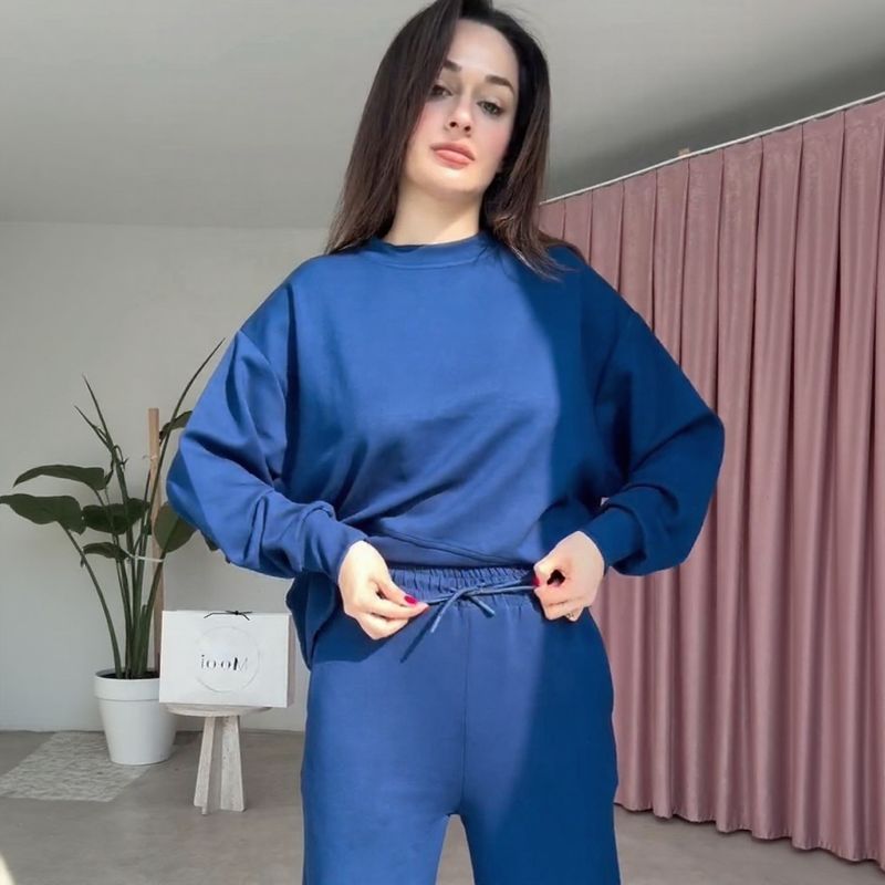 Conjunto em Moletom Hermoza™ Tecido Macio com acabamento Aveludado / Minimalismo Sofisticado para Todos os Dias!