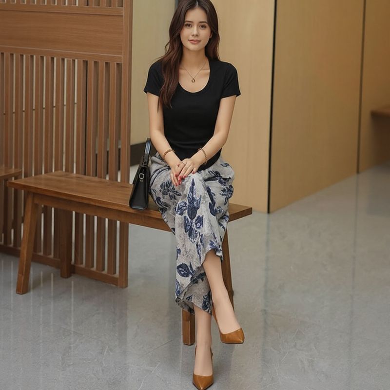 Calça-Saia BrisaLeve™ com Efeito Alongador / Liberdade e Charme em uma Peça que Abraça o Corpo!