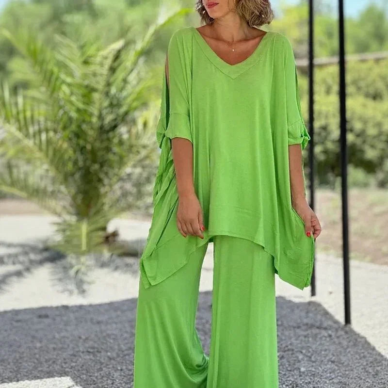 Conjunto Esplendor™ em Malha de Viscose Premium com toque sedoso / Leveza  e Caimento Fluido que proporcionam Conforto Absoluto!