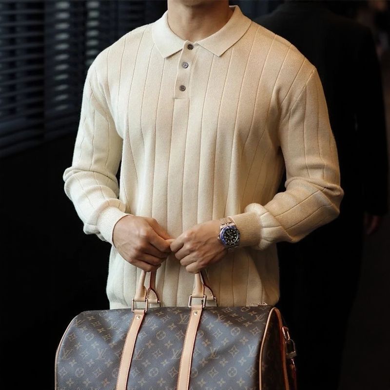 Camisa Polo Valenor™ em Viscose Canelada de Alto Padrão / Presença Sofisticada para o Homem de Presença!