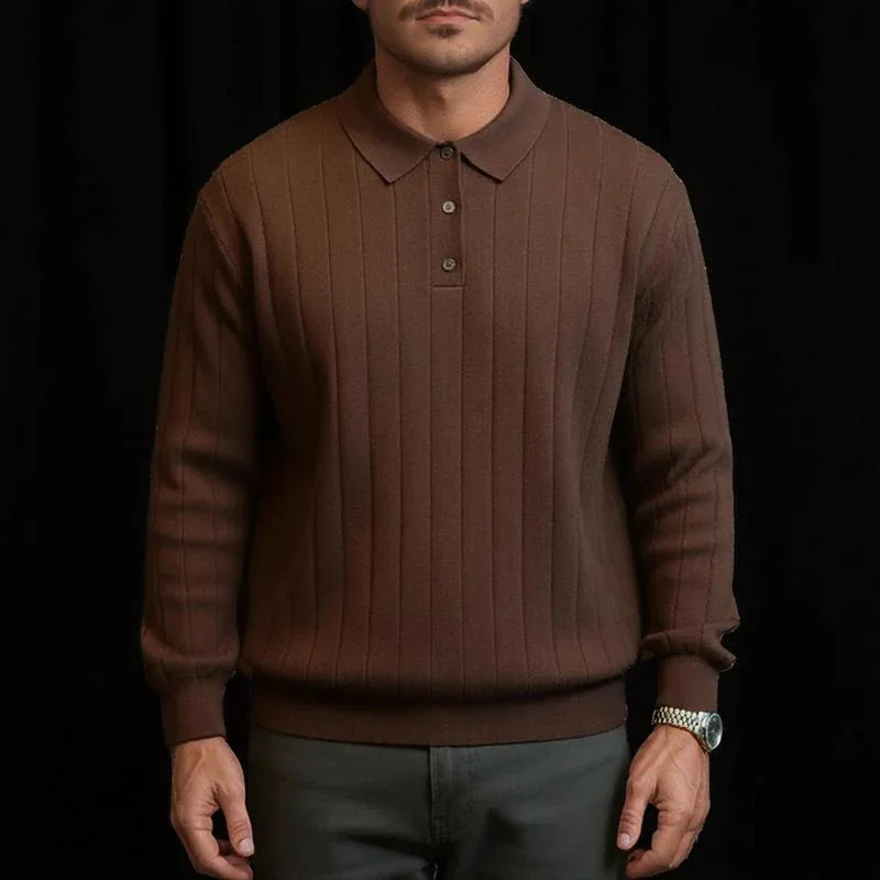 Camisa Polo Valenor™ em Viscose Canelada de Alto Padrão / Presença Sofisticada para o Homem de Presença!
