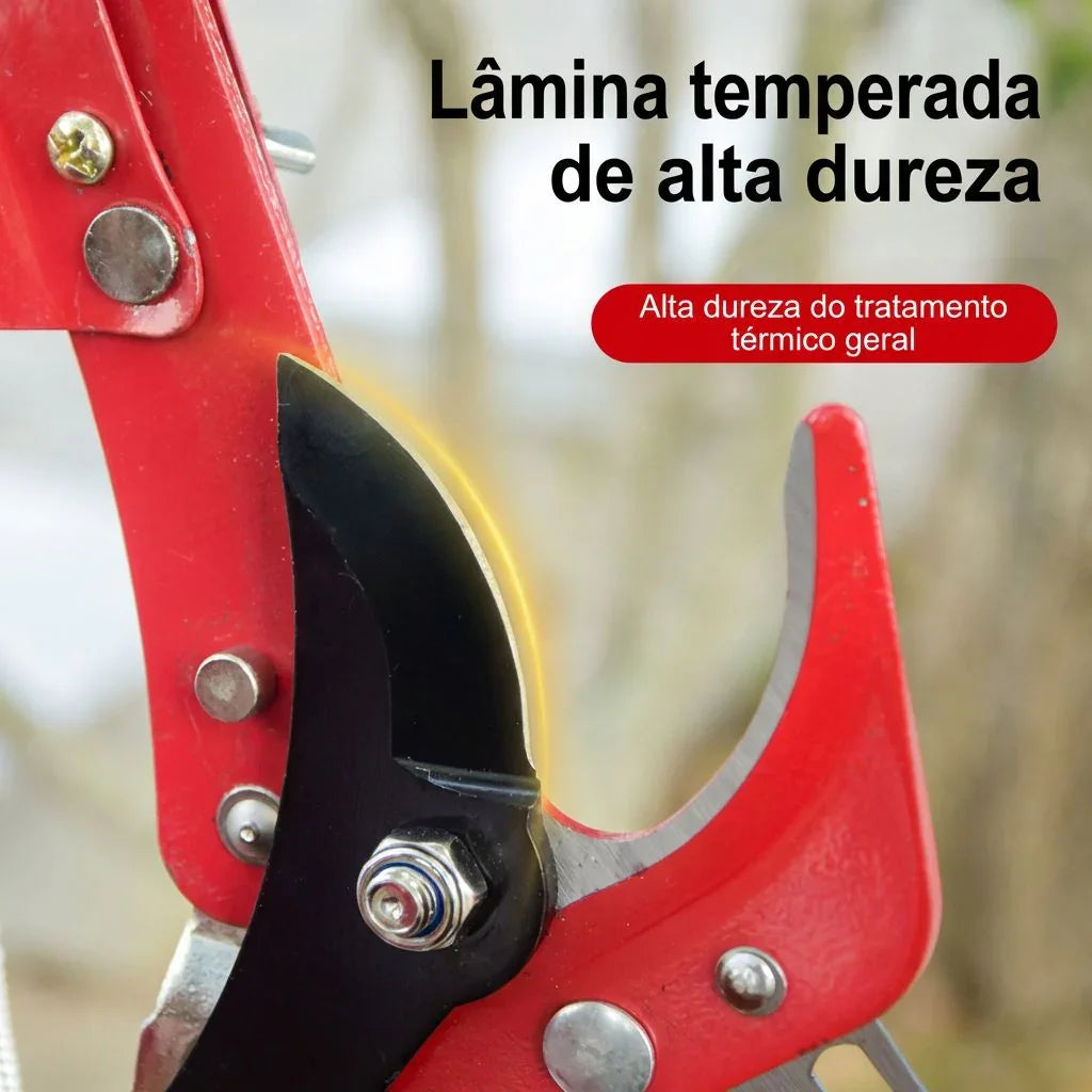 Tesoura Extensível de Alta Altitude Podafácil™: Corte de Ramos, Poda e cuidados de Jardinagem!