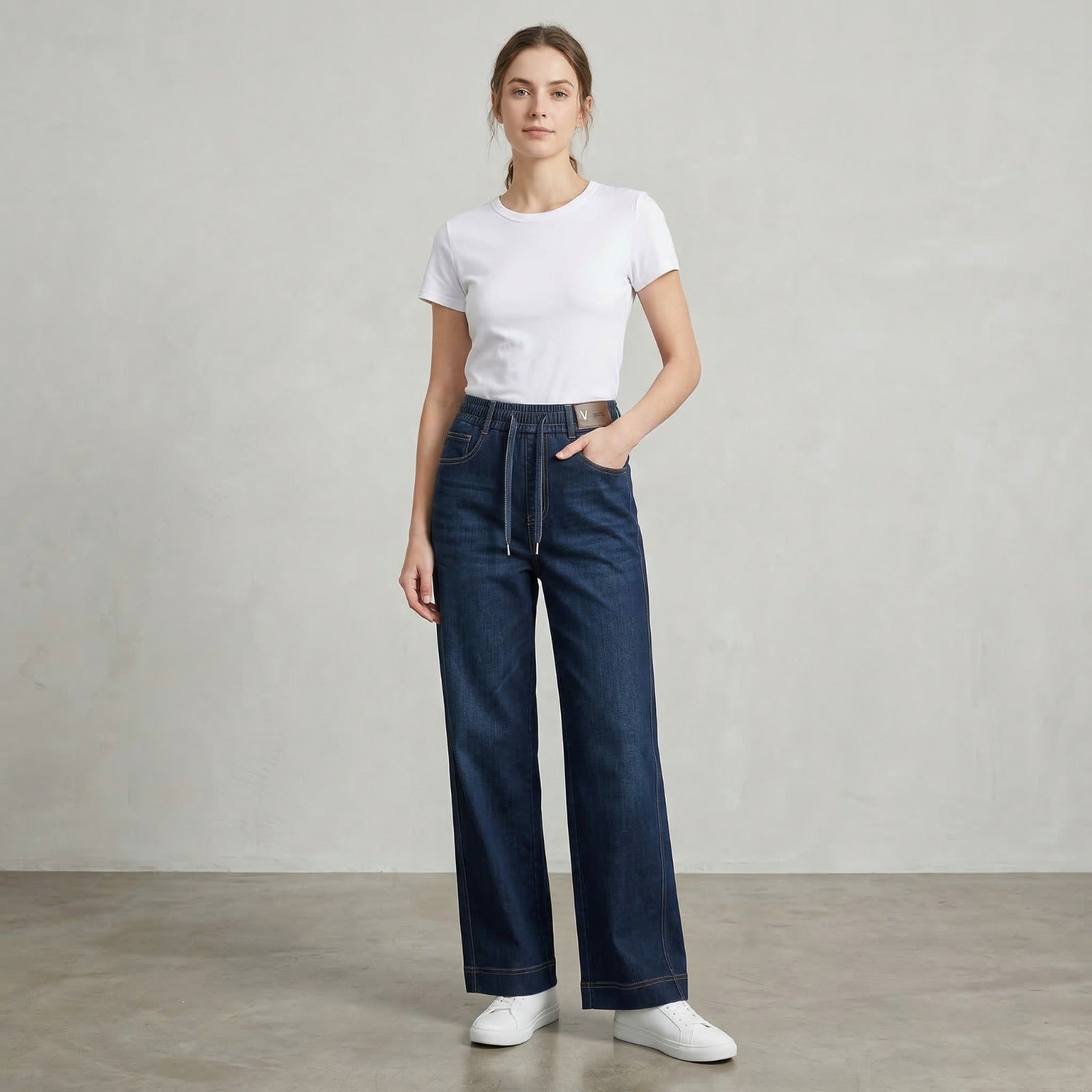 Calça Atlanta™ com Corte Reto e Cintura Ajustável