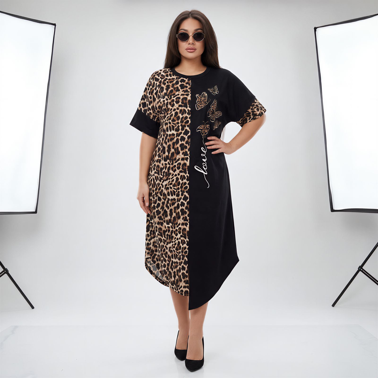 Vestido Lille™ em Viscose Leve com Estampa Animal Print