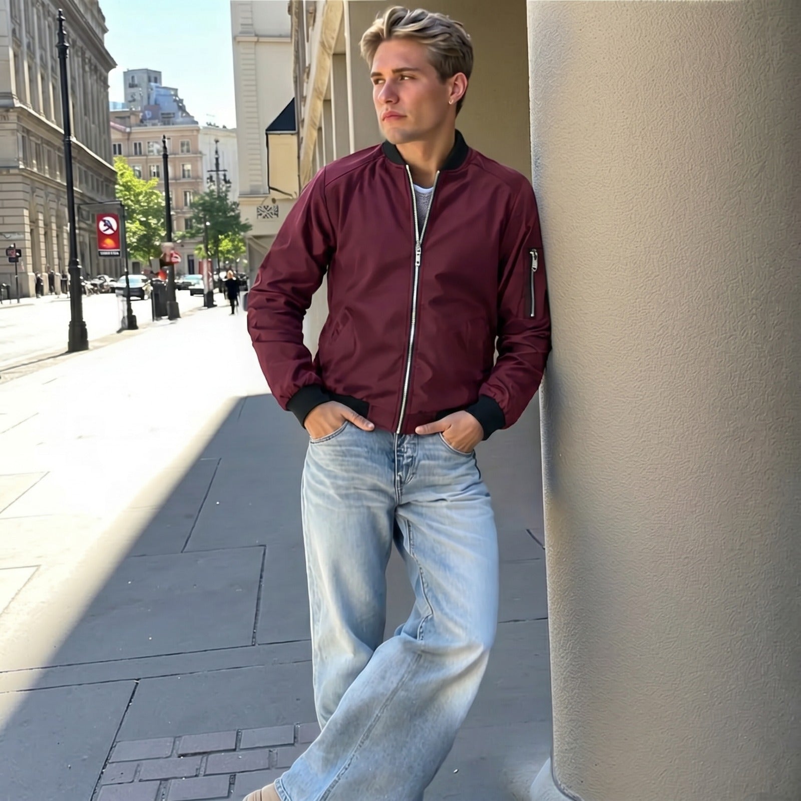 Jaqueta Dallas™ Bomber com Estilo Urbano