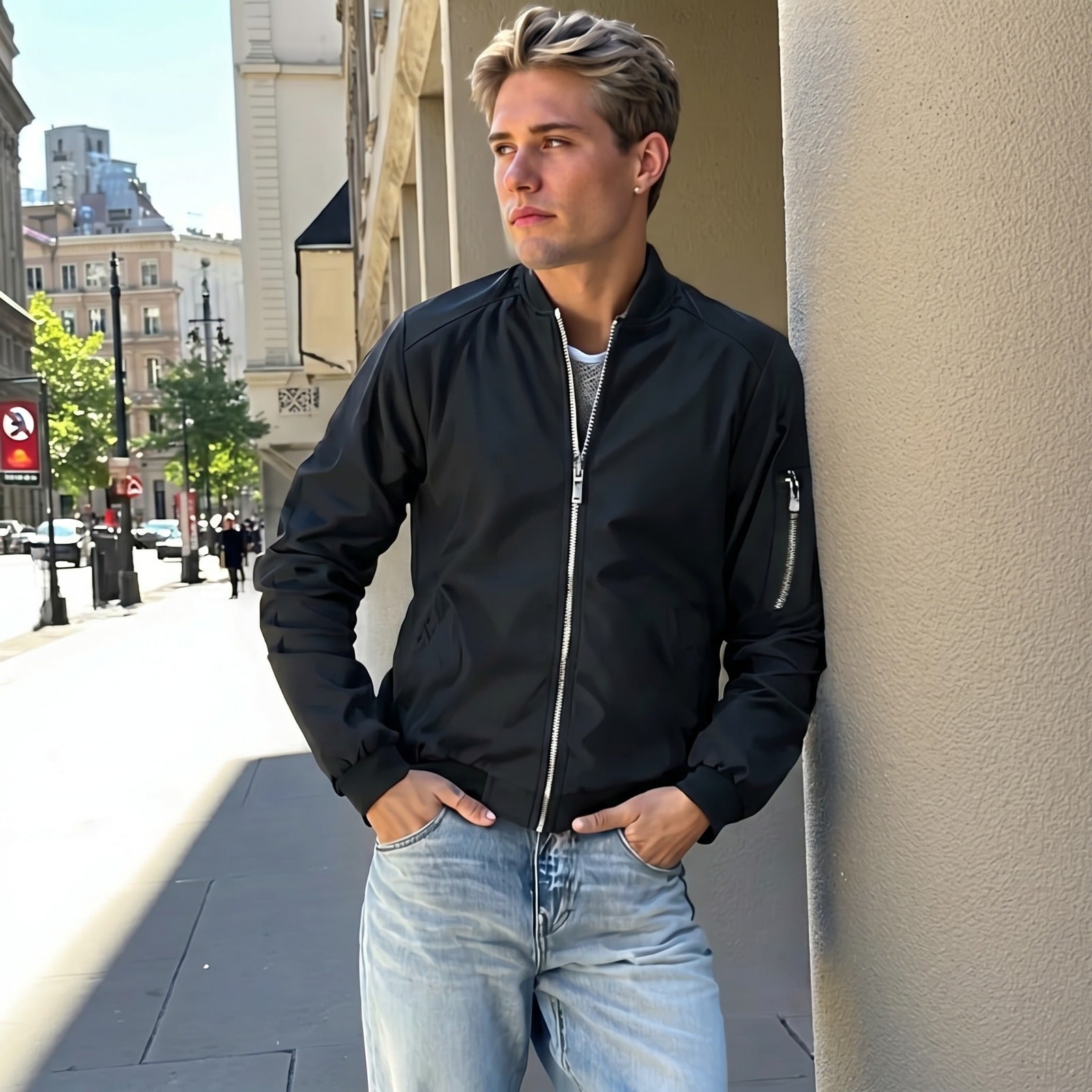 Jaqueta Dallas™ Bomber com Estilo Urbano