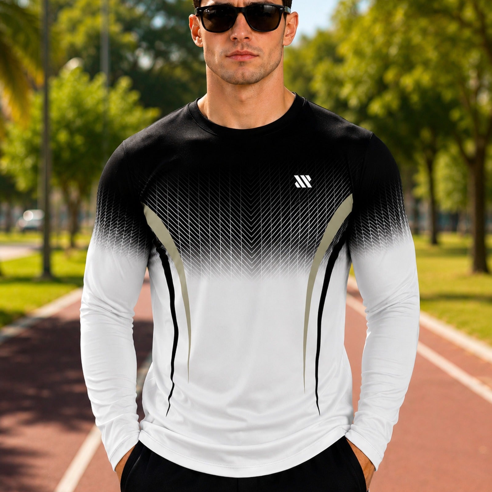 Camiseta Valen™ Manga Longa em Tecido Esportivo com Proteção UV