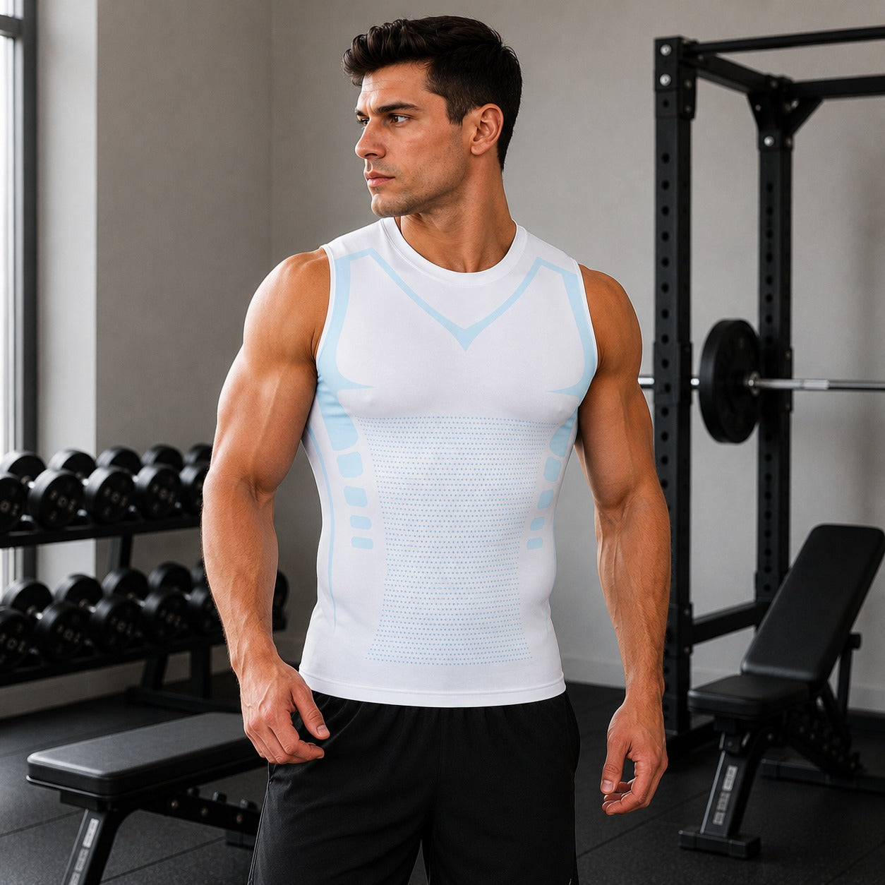Colete Modelador Spartan™ em Malha Respirável com Tecnologia Iônica
