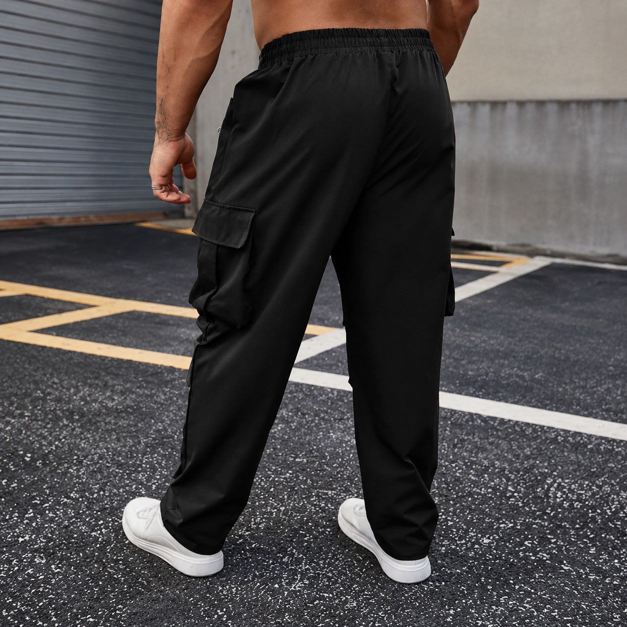 Calça Orsen™ com Bolsos Utilitários, Cós Ajustável e Modelagem Jogger / Silhueta Moderna com Ajuste Confortável.