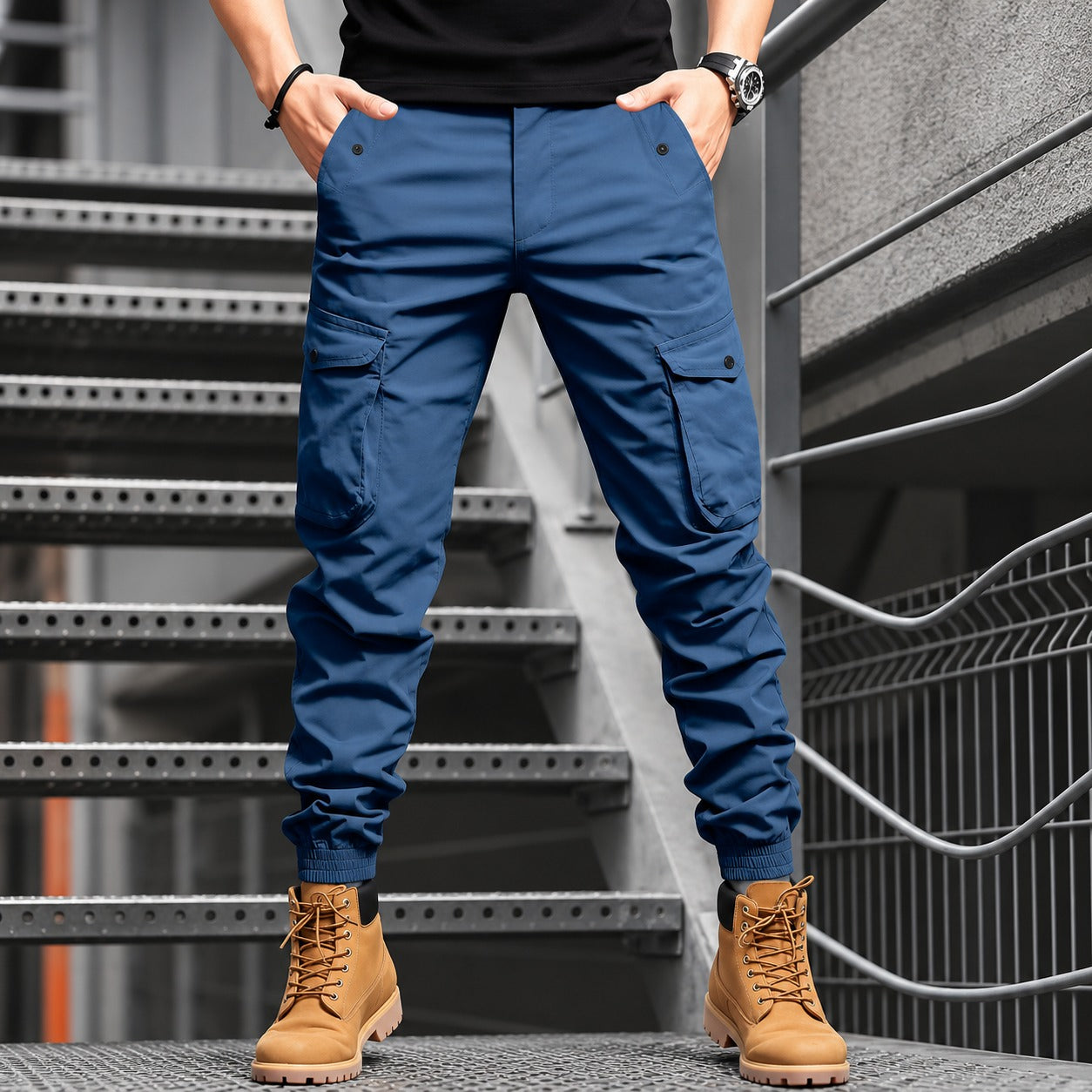 Calça Brennar™ com Bolsos Cargo e Modelagem Jogger / Praticidade Para Acompanhar a Rotina.