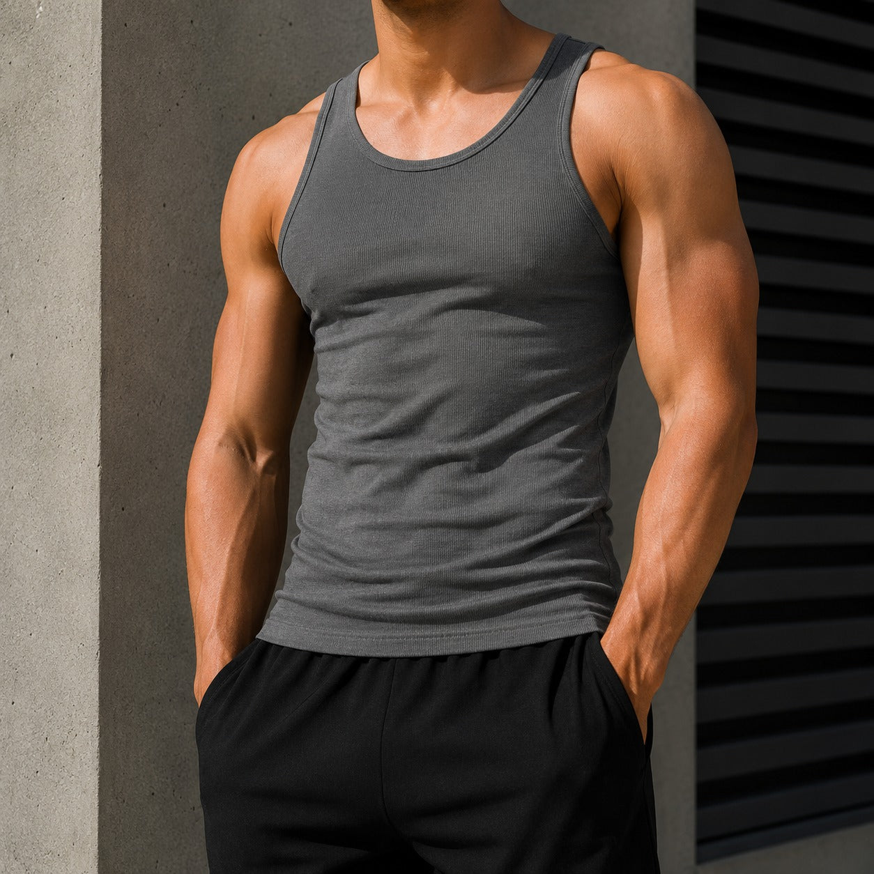 Regata Caian™ com Ajuste ao Corpo, Decote Redondo e Alta Elasticidade / Ideal Para Treinos e Momentos Casuais