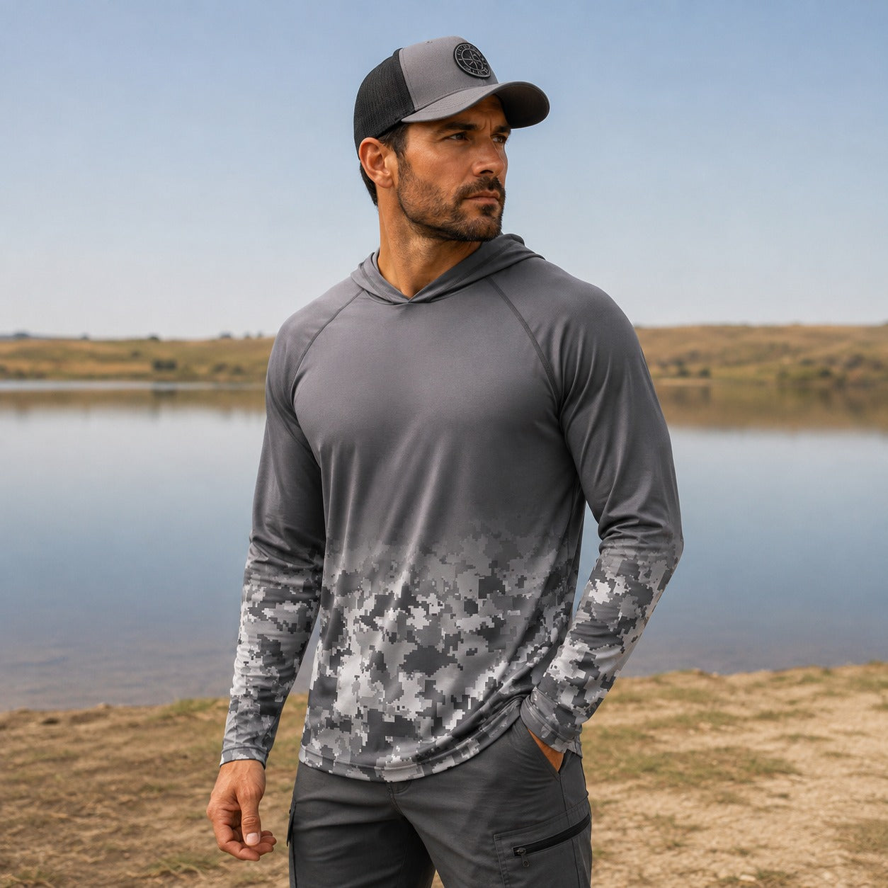 Camisa de Pesca Medina™ com Capuz, Proteção UV FPS 50+ e Tecido Leve Respirável