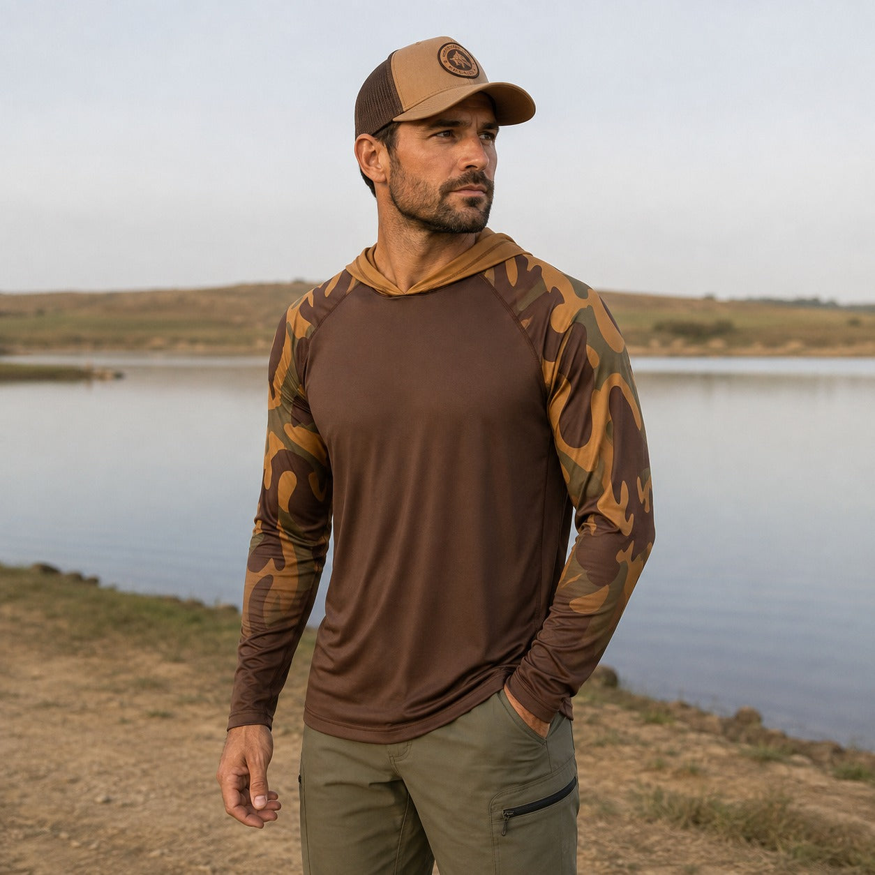 Camisa de Pesca Medina™ com Capuz, Proteção UV FPS 50+ e Tecido Leve Respirável