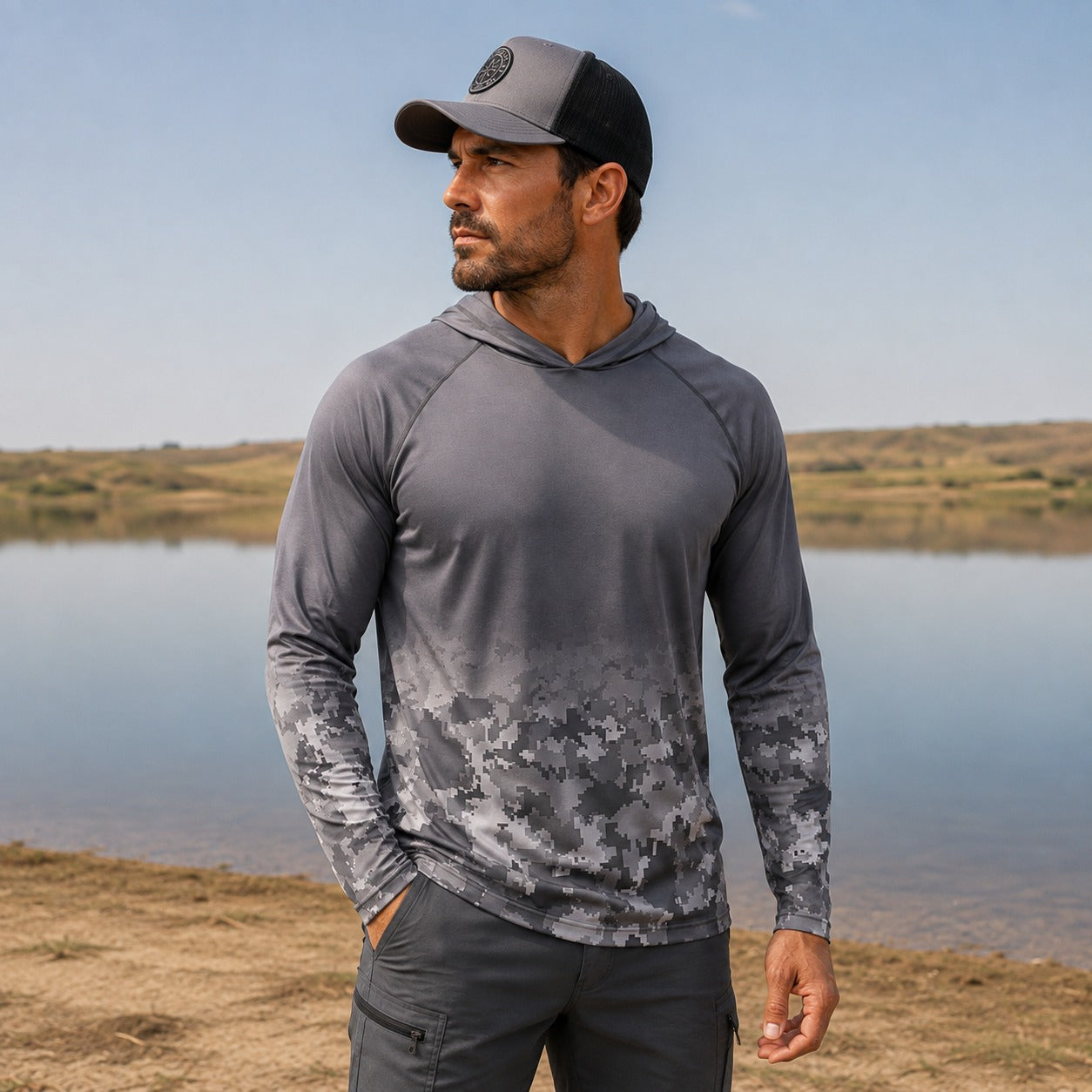 Camisa de Pesca Medina™ com Capuz, Proteção UV FPS 50+ e Tecido Leve Respirável