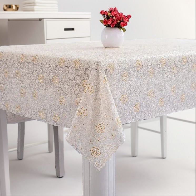 (Super Promo: Compre 1 e Leve 2) Toalha de Mesa Flor de Veneza™ com Tecnologia Anti-Manchas e Óleo / Elegância e Proteção para Sua Mesa!