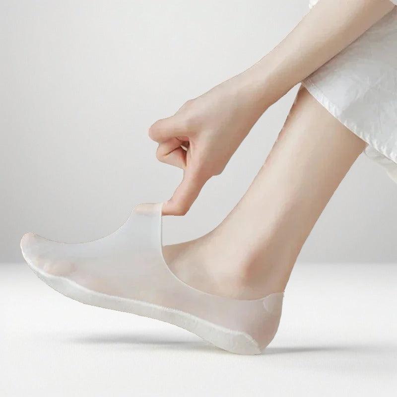 [COMPRE 5 E GANHE MAIS 5 PARES] Meias Invisíveis Super Respiráveis Conforto Perfeito™ / Sem Machucar, Sem Transpirar, Sem Escorregar!