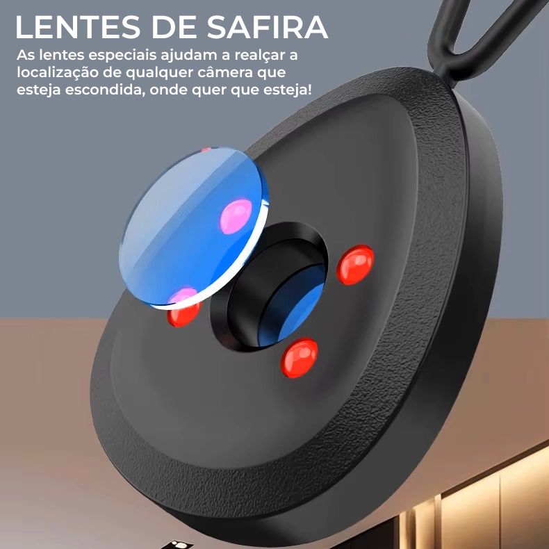 [Compre 1 e Leve 3] Detector de Câmeras Ocultas Modern Lar™ com Tecnologia Infravermelha / Proteja-se de Câmeras Escondidas em Hotéis e Airbnb Antes que Seja Tarde!