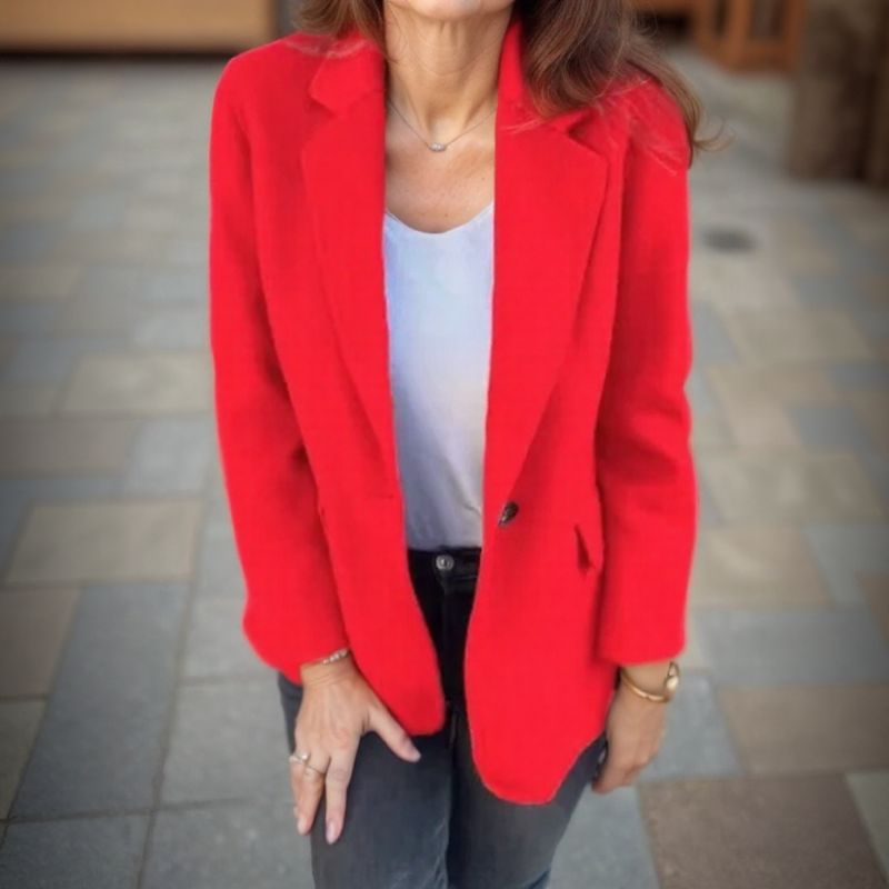 Blazer Madeleine™ em Tecido Premium com Corte Elegante / Sofisticação Atemporal para Mulheres que se Destacam!