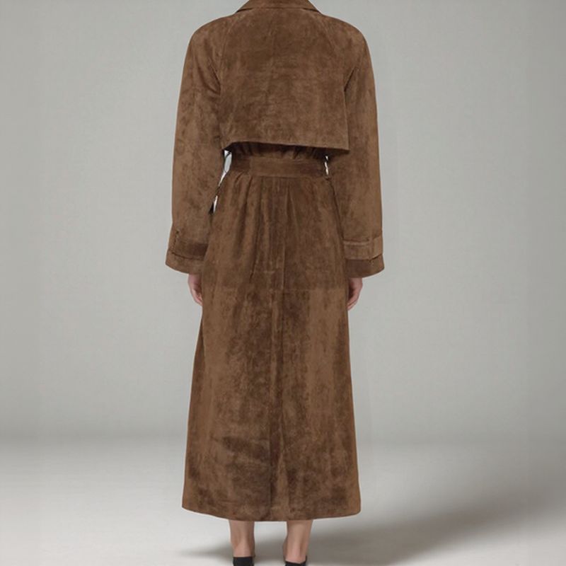 Casaco Giulia™ com Tecido Suede e Design Europeu / Envolva-se em Estilo, Conforto e Poder Feminino!