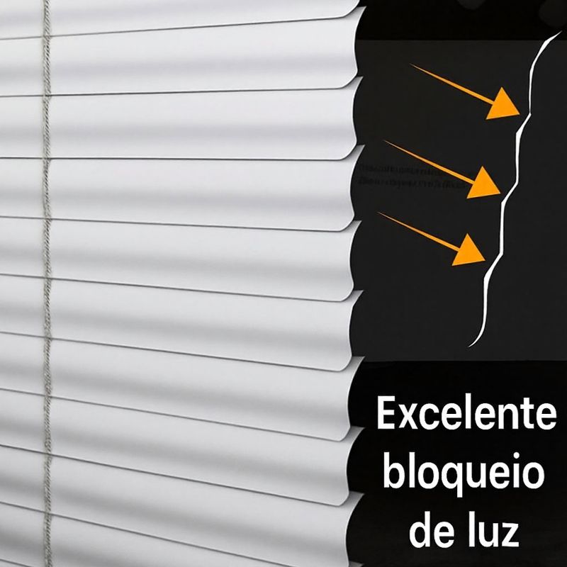 Cortina Persiana Modern Lar™ com Ajuste de Iluminação e Fixação Sem Furos / Mais conforto, mais privacidade, zero bagunça.