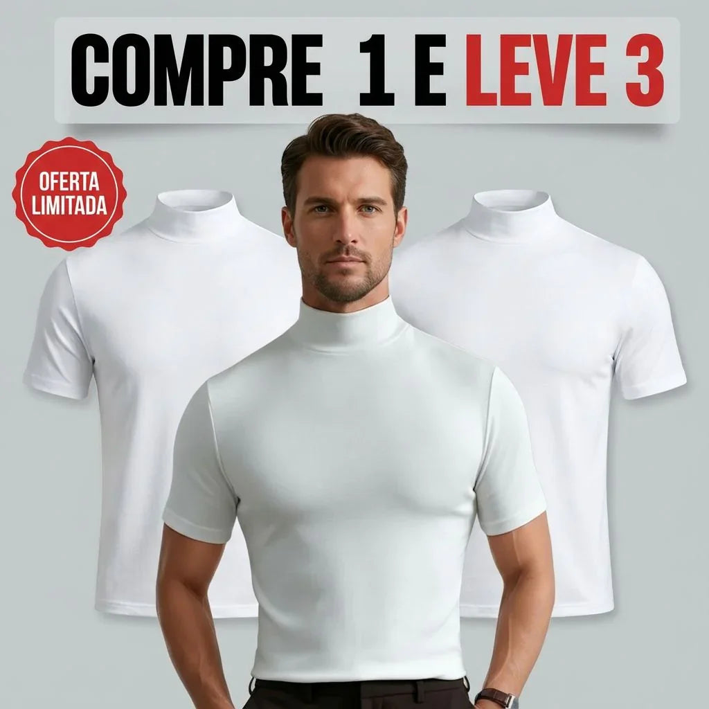 [COMPRE 1 E LEVE 3] Camiseta Minimalist™ com Modelagem Premium / Estilo Impecável, Caimento Perfeito e Versatilidade Absoluta!