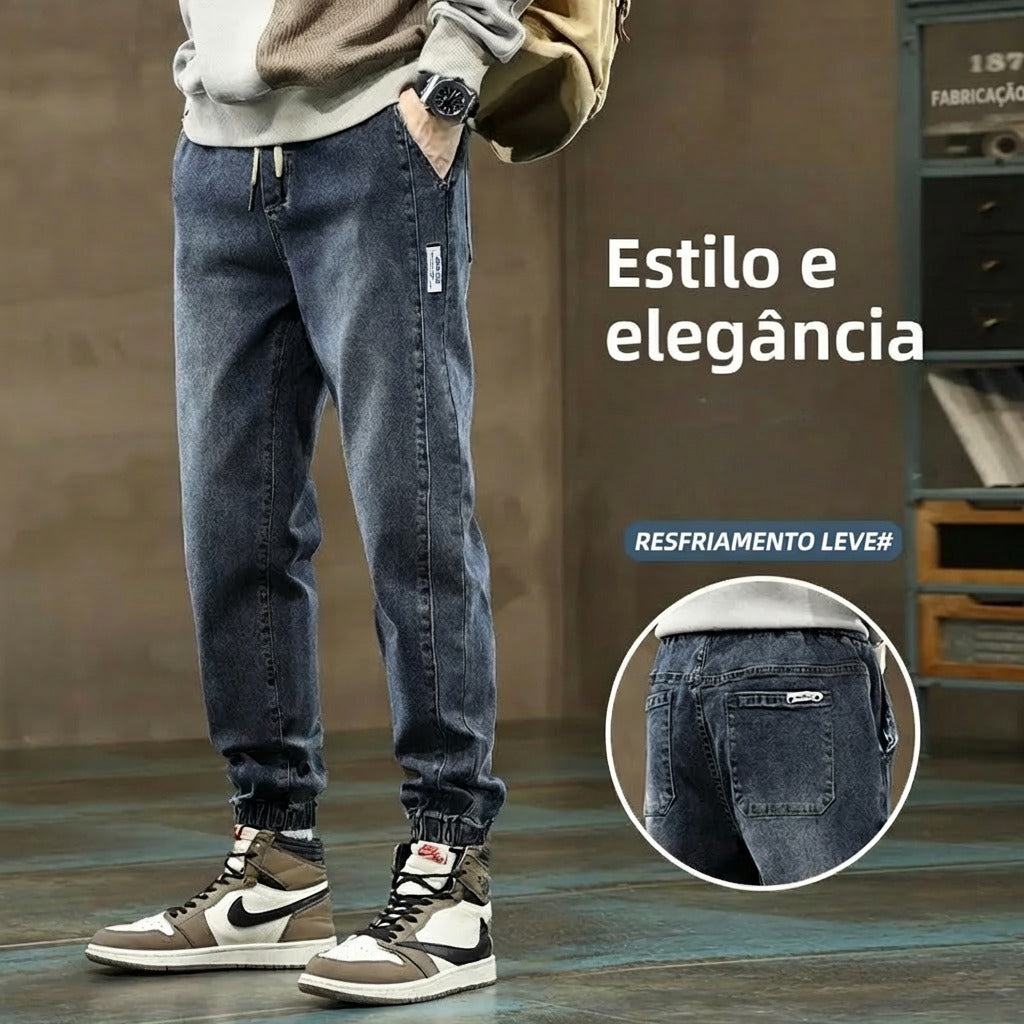 Calça Copenhague Jogger™ Jeans Casual Refinado e Atemporal!
