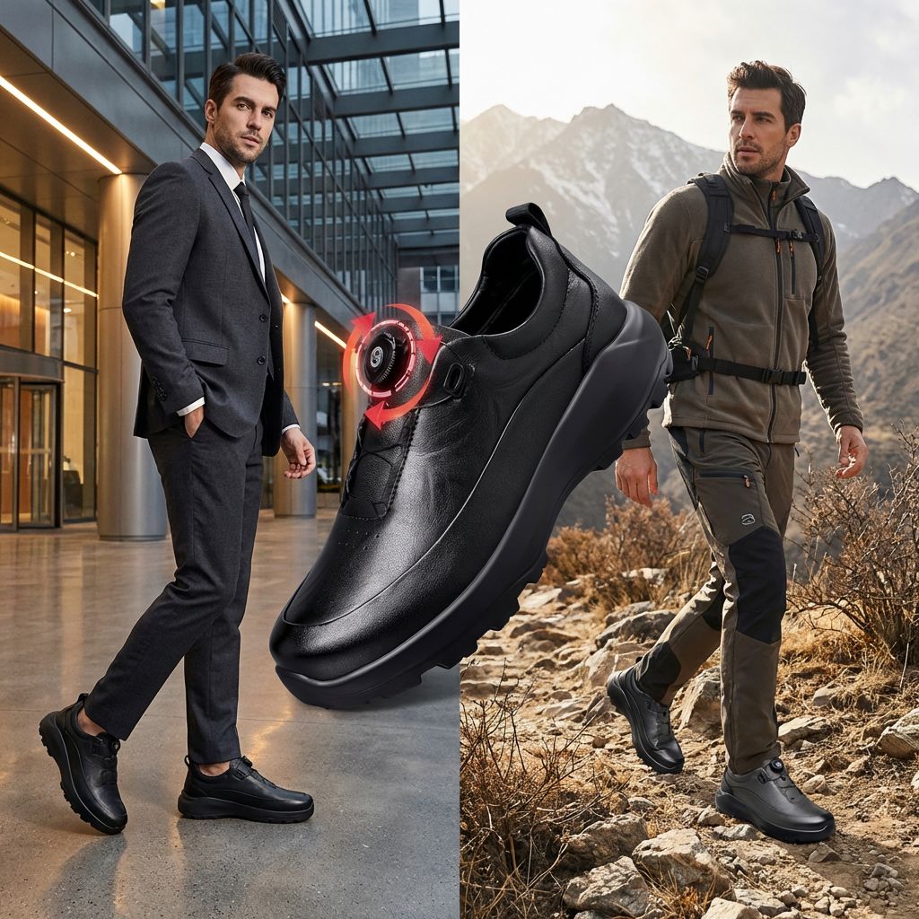 Sapato em Couro Altair™ Sofisticação Absoluta com Estrutura de Alta Resistência