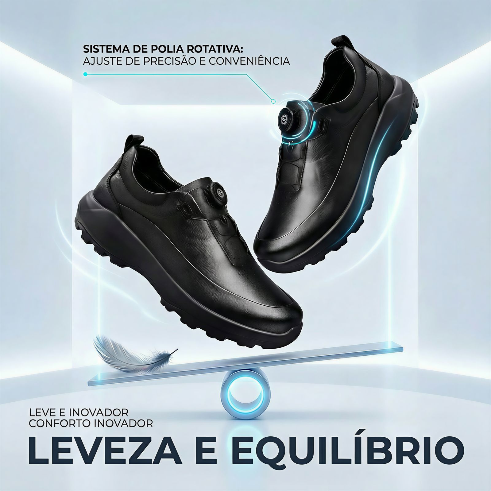 Sapato em Couro Altair™ Sofisticação Absoluta com Estrutura de Alta Resistência