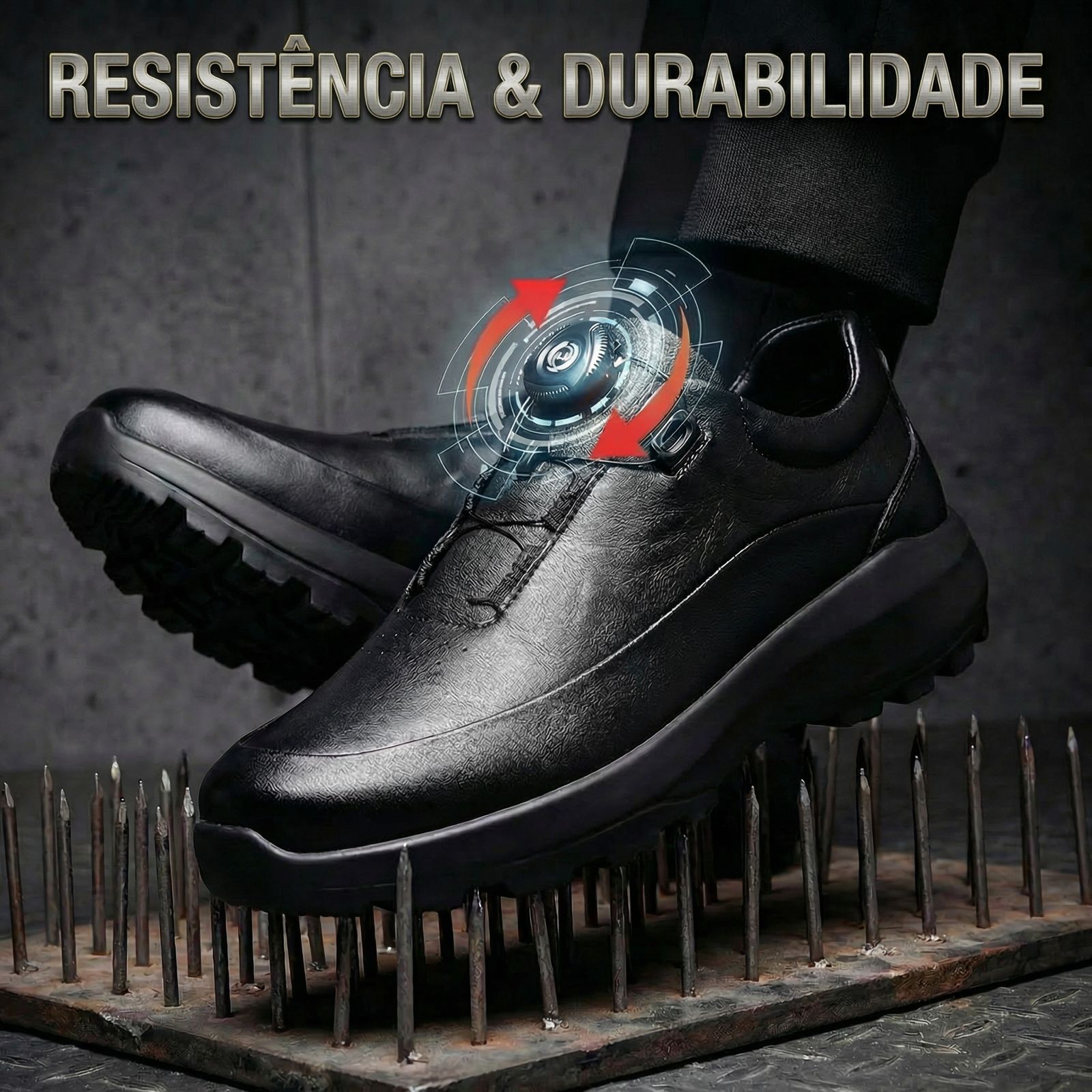 Sapato em Couro Altair™ Sofisticação Absoluta com Estrutura de Alta Resistência