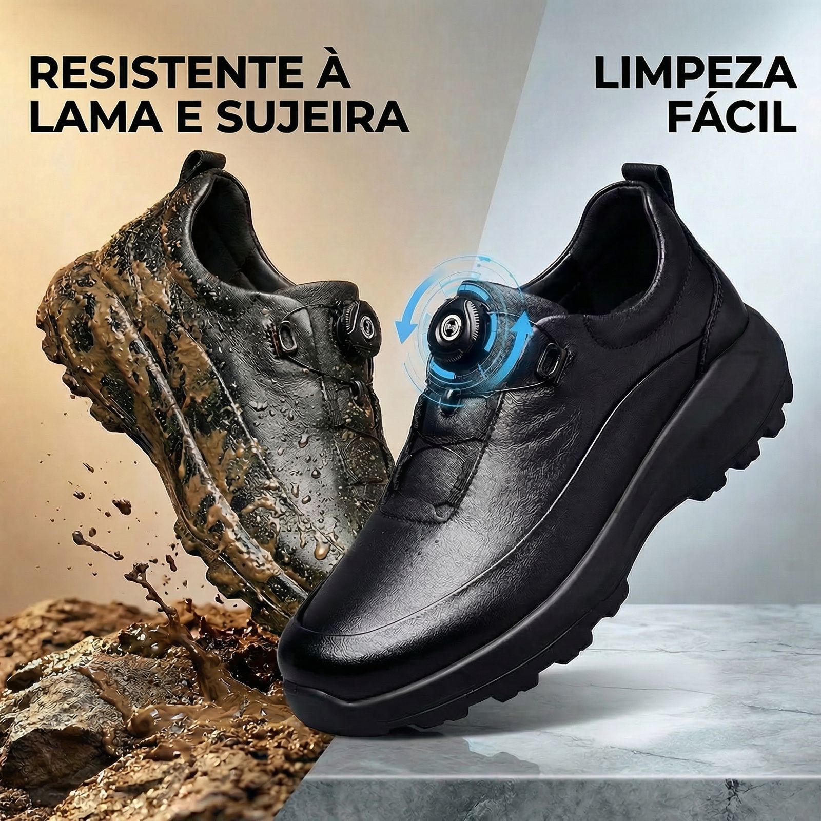 Sapato em Couro Altair™ Sofisticação Absoluta com Estrutura de Alta Resistência