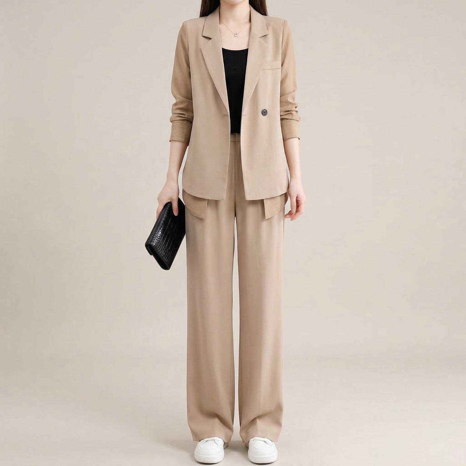 Conjunto Alviera™ com Blazer Sofisticado e Design de Alfaiataria