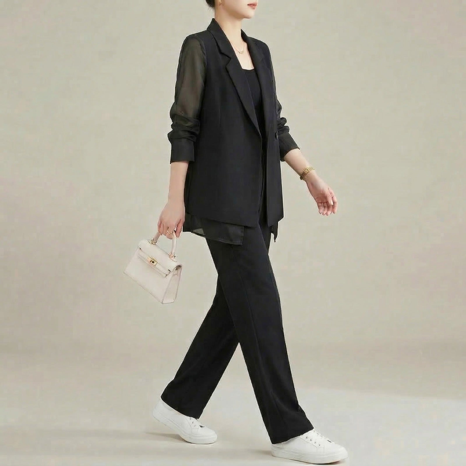 Conjunto Alviera™ com Blazer Sofisticado e Design de Alfaiataria