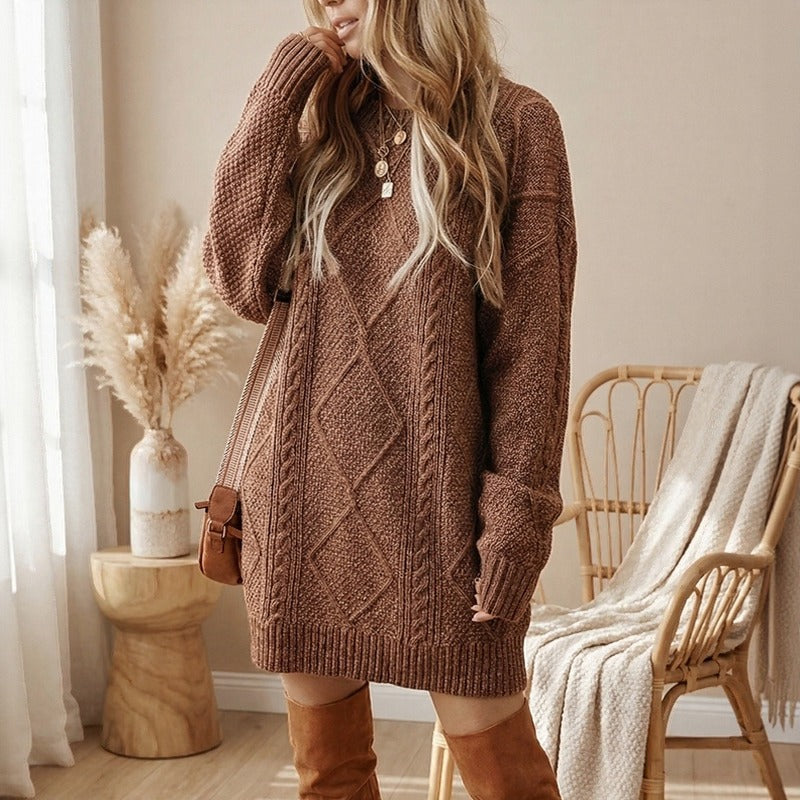 Suéter Bellmont™ em Tricô Artesanal com Caimento Oversized