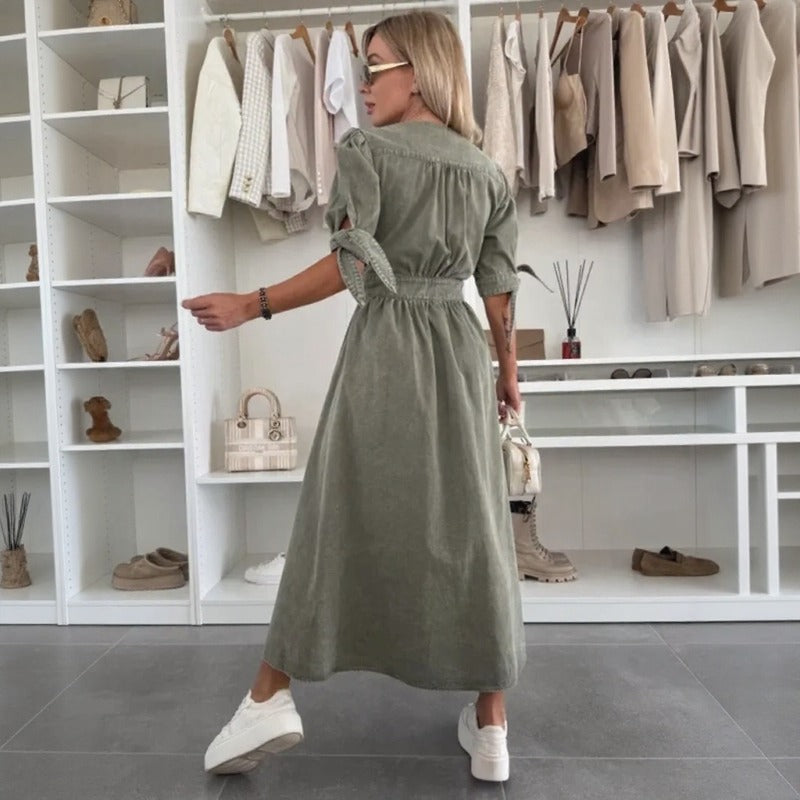 Vestido Solvéra™ com Caimento Impecável e Presença Marcante