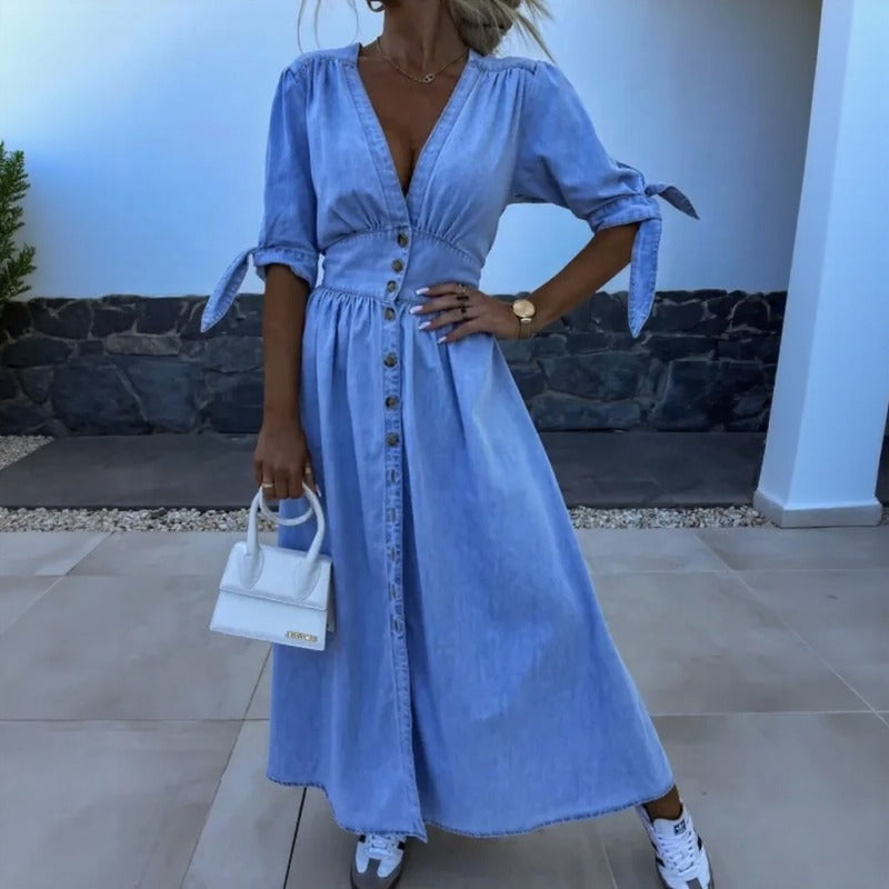 Vestido Solvéra™ com Caimento Impecável e Presença Marcante