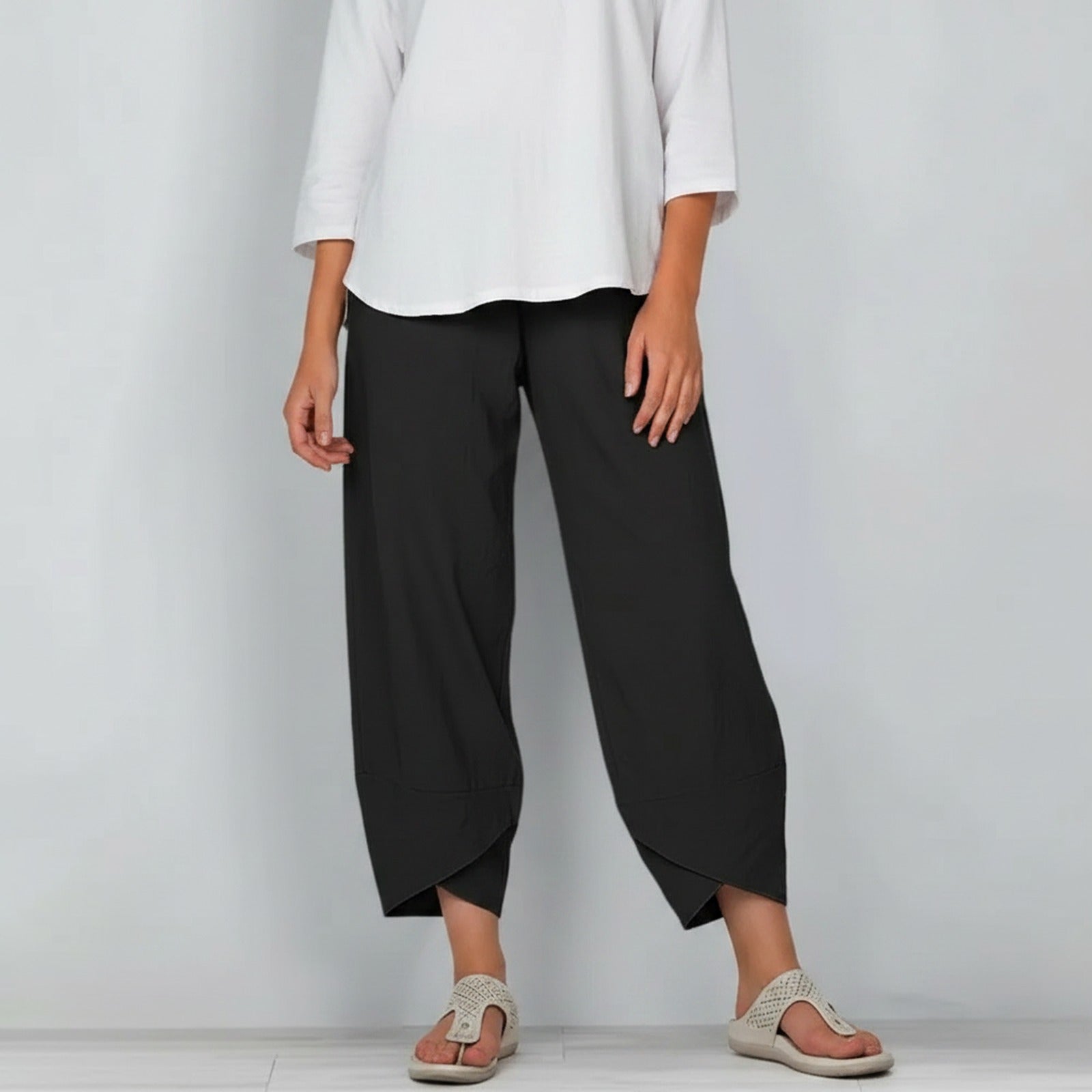 Calça Mireva™ em Linho de Algodão com Caimento Leve