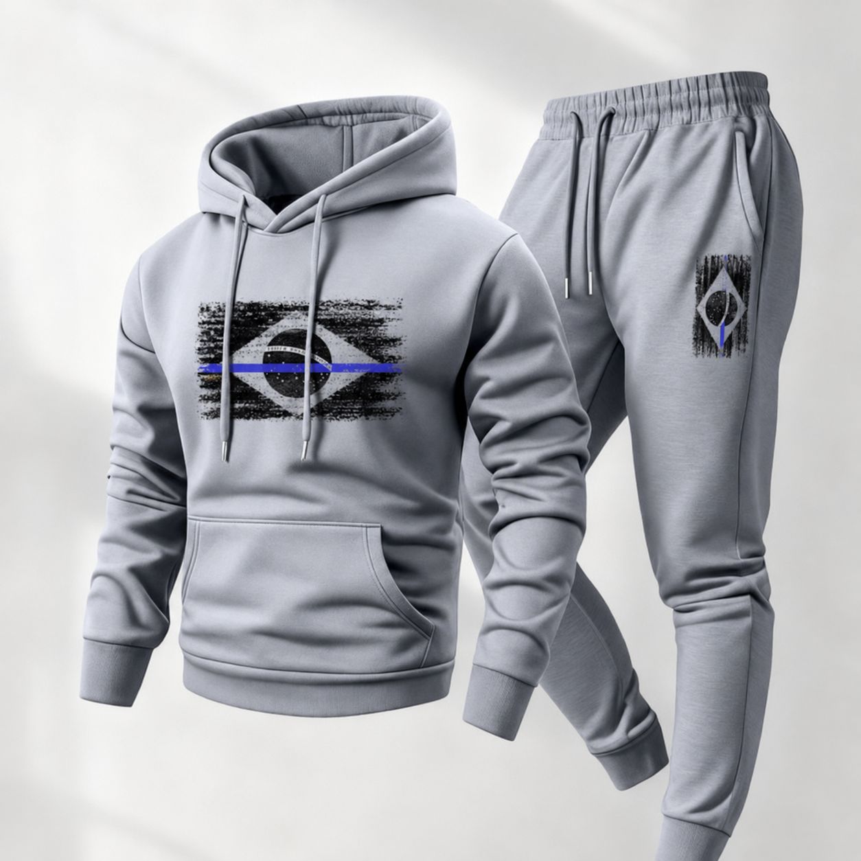 Conjunto Estampado Norden™ com Moletom de Bolso Canguru e Calça Jogger