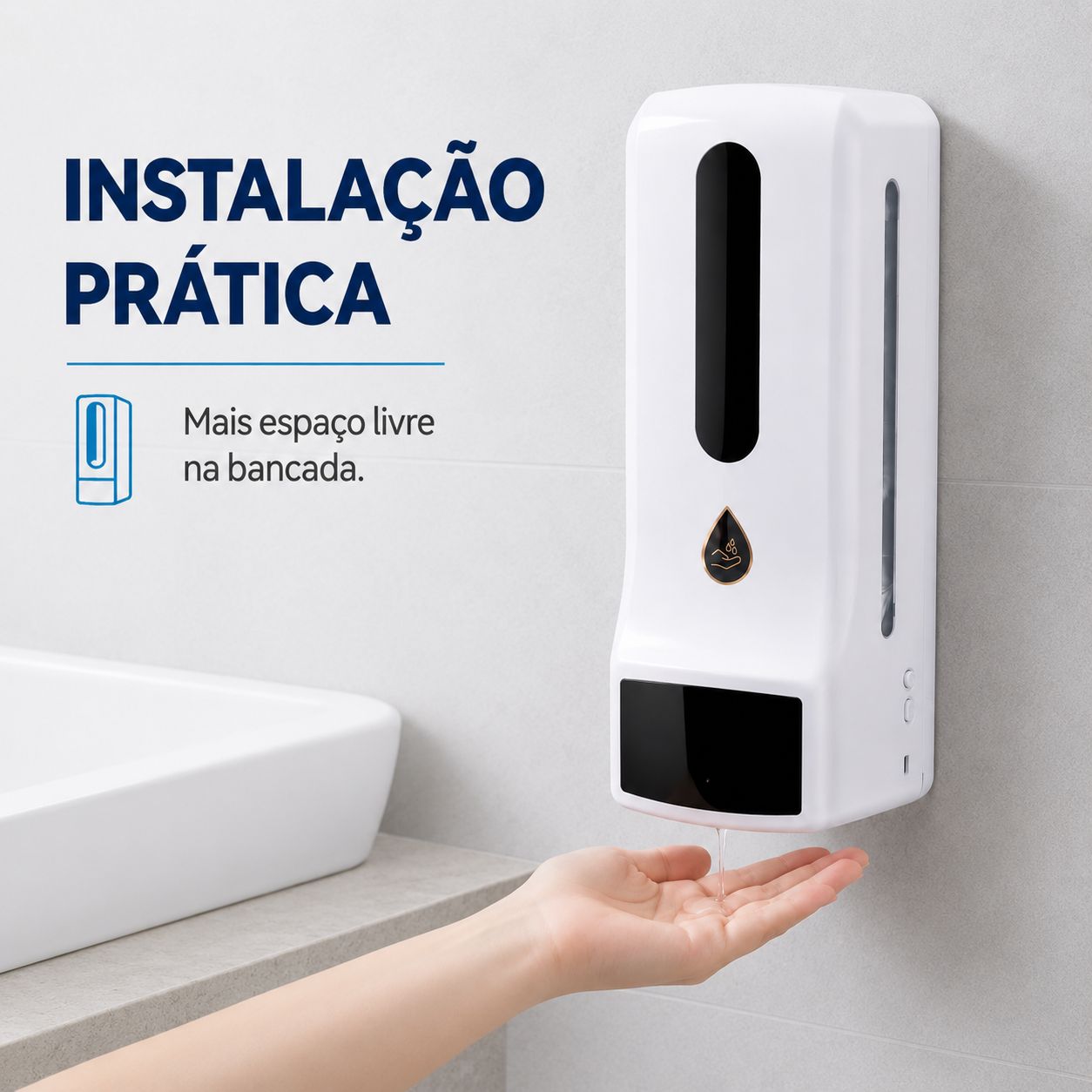 Dispenser Automático de Sabão Líquido Modern Lar™