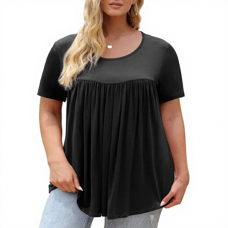 Blusa Lirena™ com Estampas Charmosas e Modelagem Franzida / Uma Peça Apaixonante Para Dar Mais Vida Aos Seus Looks