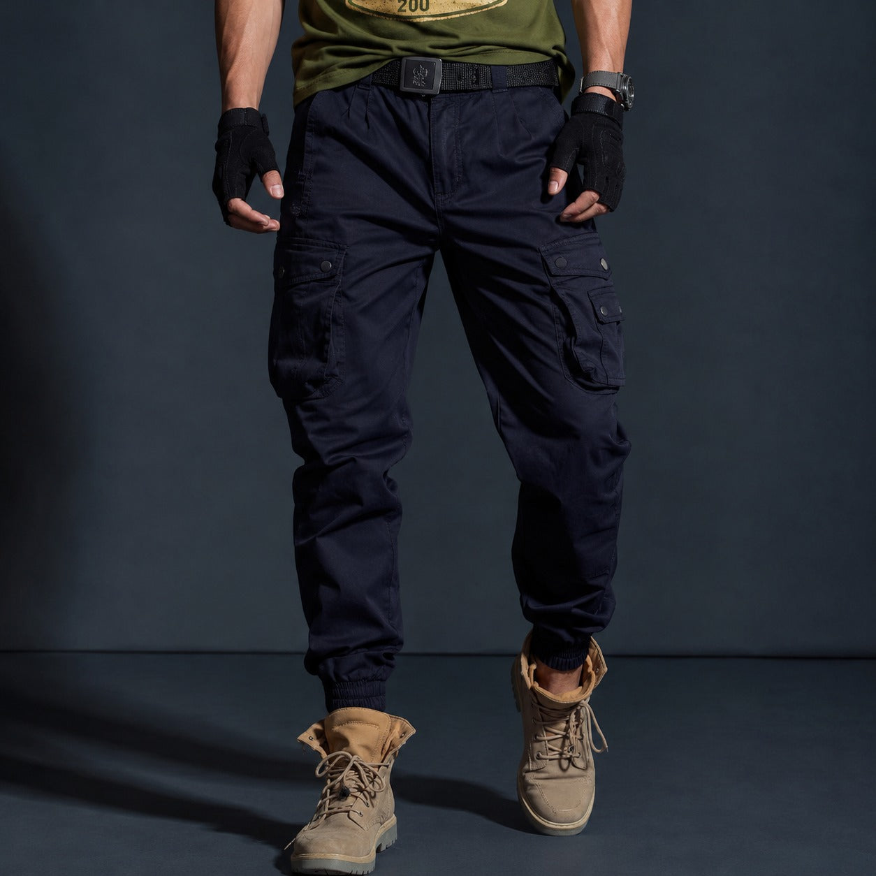 Calça Cargo Roven™ Com Visual Tático Militar e Barra Jogger / Uma Pegada Tática Que Sai Do Básico Com Naturalidade