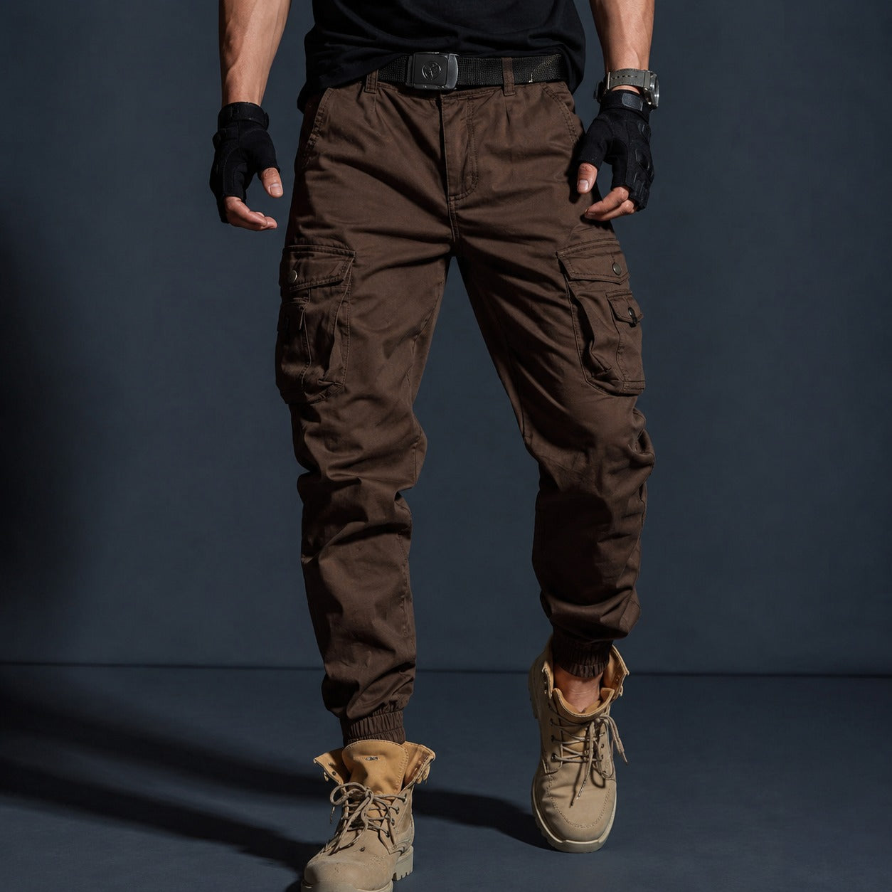 Calça Cargo Roven™ Com Visual Tático Militar e Barra Jogger / Uma Pegada Tática Que Sai Do Básico Com Naturalidade