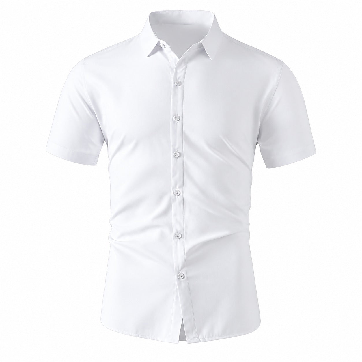 Camisa Marco™ com Modelagem Slim, Gola Clássica e Manga Curta
