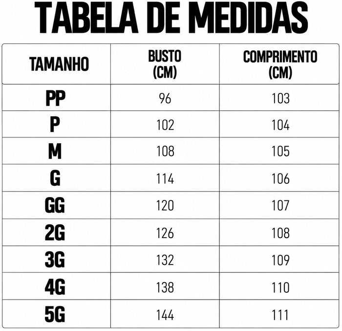 Guia de Tamanhos